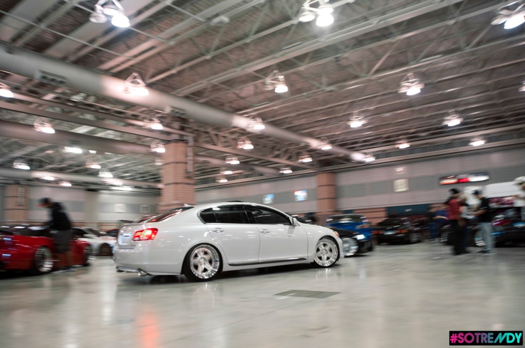 Action shot from inside the dome